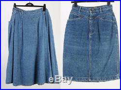 Vintage Denim Skirts Long & Shorts 90s Job Lot Wholesale x20 Pieces -Lot381