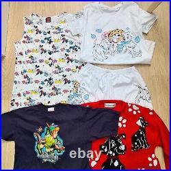 Vintage Disney Mickey Looney Tunes Cartoons Wholesale Job Lot Dungarees T-shirt