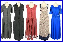 Vintage Dress 70s 80s 90s Casual Smart, Summer Wholesale Job Lot x25 -Lot877
