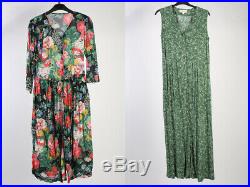 Vintage Dresses 80s 90s Patterned&Coloured Women's Job Lot Wholesale x20 -lot352
