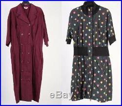 Vintage Dresses 80s 90s Retro Floral Plain Printed Job Lot Wholesale x20 -Lot435