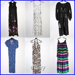 Vintage Dresses 80s 90sPatterned Coloured Women's Job Lot Wholesale x50 -lot350