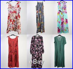 Vintage Dresses 80s 90sPatterned Coloured Women's Job Lot Wholesale x50 -lot350