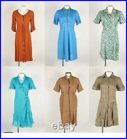 Vintage Dresses 90s 80s Retro Fancy Casual Floral Job Lot Wholesale x20-Lot963