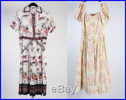 Vintage Dresses 90s Retro Floral Plain Printed Job Lot Wholesale x20 -Lot431