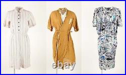 Vintage Dresses Casual Smart Floral Retro 90s 80s Wholesale Job Lot x20 -Lot909
