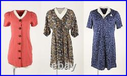 Vintage Dresses Casual Smart Floral Retro 90s 80s Wholesale Job Lot x20 -Lot910