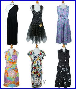 Vintage Dresses Retro 70s 80s 90s Day & Night Job Lot Wholesale x20 -Lot665