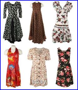 Vintage Dresses Smart Casual Party Retro 90s 80s Wholesale Job Lot x20 -Lot927