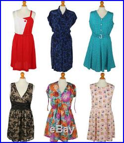 Vintage Dresses Smart Womens Retro 70s 80s 90 Job Lot Wholesale x20 -Lot598