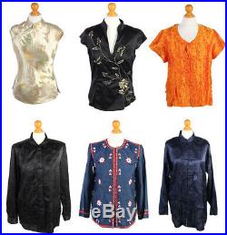 Vintage Kimono Top Dresses Shirts Smart Womens Job Lot Wholesale x20 -Lot429