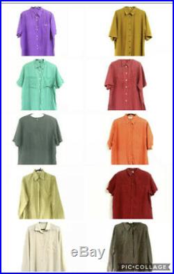 Vintage Ladies Silk Blouse Shirt Joblot Wholesale Bulk x120