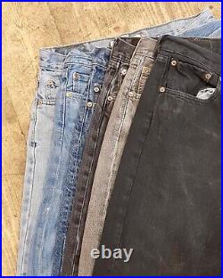 Vintage Levi's 501 Jeans Wholesale 50 Pcs Handpick Random Colours Sizes