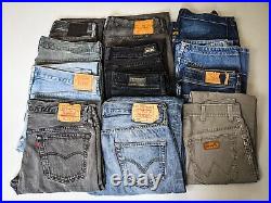 Vintage Levi's Job Lot 501 Mixed 12 x Denim Jeans GStar Branded Bundle Wholesale
