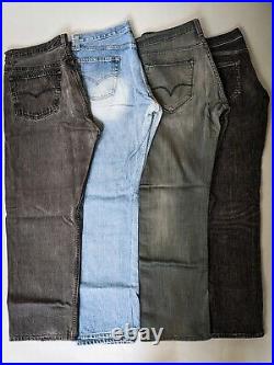 Vintage Levi's Job Lot 501 Mixed 12 x Denim Jeans GStar Branded Bundle Wholesale