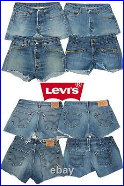 Vintage Levis Denim Womens Short Grade B Job Lot Wholesale x50 Pieces -Lot614