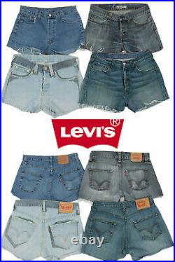 Vintage Levis Denim Womens Short Grade B Job Lot Wholesale x50 Pieces -Lot619
