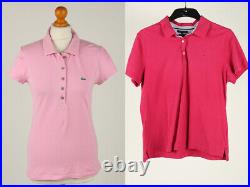 Vintage Polo Shirt Womens Lacoste Tommy Adidas Job Lot Wholesale x20 -Lot628