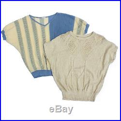 Vintage Short Sleeve Ladies 80's Knit Tops Wholesale Job Lot X 40