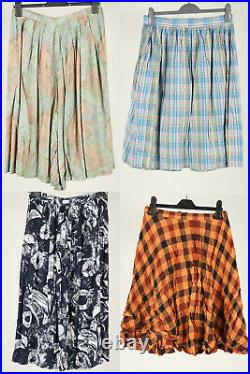 Vintage Skirt Long & Midi Pleated Floral Plain 90s Job Lot Wholesale x50 -Lot631