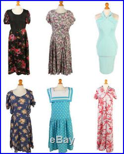 Vintage Smart Dresses 80s 90s Ladies Retro Job Lot Bundle Wholesale x20 -Lot458