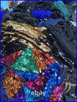 Vintage USA Glitter Sequins Party Dress Jacket Blouse Drag Wholesale Job Lot X50