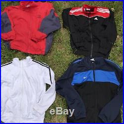 Vintage Wholesale 50 X Shell Suit Jackets Adidas Nike Sports Tracksuit Coats