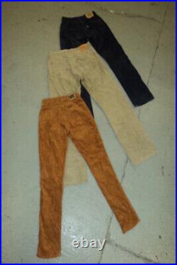 Vintage Wholesale Cord Corduroy Trousers Branded Unbranded Mix x 25