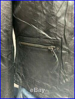 Vintage Wholesale Job Lot Ladies Black Real Leather Biker Jacket, 8 Pieces