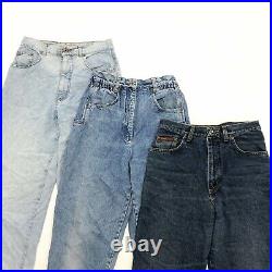 Vintage Wholesale Ladies High Waisted Jeans x 50