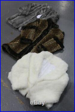 Vintage Wholesale Lot Faux Fur Winter Coat Mix x 100