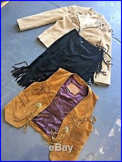 Vintage Wholesale Lot Western Tassel Jacket/ Waistcoat x 25