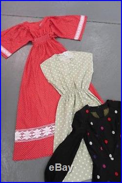Vintage Wholesale Polka Dotty Dotty Dress 70's 80's 90's X 100