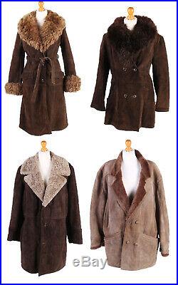 Vintage Women's Sheepskin Coats Warm Winter Wholesale Job Lot X10 -Lot321