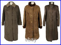 Vintage Women's Sheepskin Warm Winter Coats Wholesale Job Lot X5 -Lot741