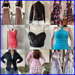 Vintage Women's Y2K Wholesale Clothing Mixed Lot Bundle Resell Dresses Tops