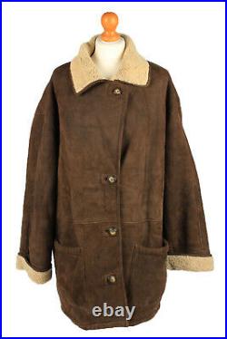 Vintage Womens Sheepskin Coat 90s Retro Wholesale Job Lot x5 -Lot752