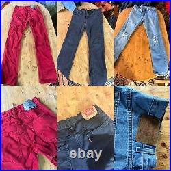 Vintage levi jeans wholesale joblot bundle x50 women