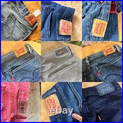 Vintage levi jeans wholesale joblot bundle x50 women