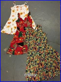 Vintage wholesale 90's Grunge floral button dresses clearance x 100