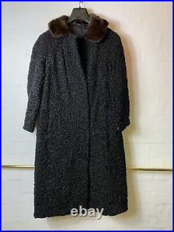 Vintage wholesale astrakhan & wool coat mix x10