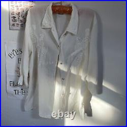 Vintage wholesale job lot white blouse X15 Academia 90s