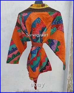 WHOLESALE Handmade Kantha Jacket Unique Cut Work Jacket Embroidery Kantha Jacket