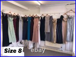 WHOLESALE JOBLOT BUNDLE OF x70 EX SAMPLE BRIDESMAID/ FORMAL DRESSES NEW uk6-18