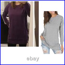 WHOLESALE JOBLOT Ladies Fall Loose Casual Long Sleeve Tunic Tops X25 RRP £520