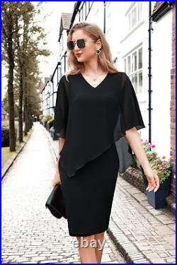 WHOLESALE JOBLOT Ladies Pencil Dress Loose Elegant Chiffon Cape X11 RRP £375