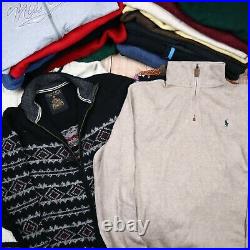 WHOLESALE JOBLOT Tops Bundle Sweaters Lacoste Ralph Lauren etc Grade A X22