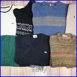 WHOLESALE JOBLOT Tops Bundle Sweaters Lacoste Ralph Lauren etc X23