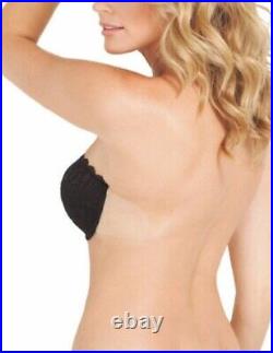 WHOLESALE JOBLOT of 45 FASHION FORMS Lace Backless Strapless Bras Black (ws667)