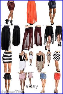 WHOLESALE Lot 20 Pcs WOMEN Mixed Jeans Legging Pants Shorts Skirts Apparel S M L